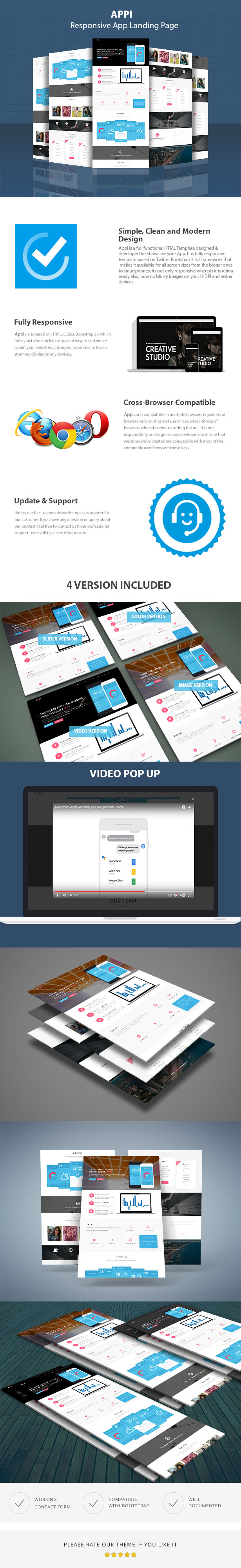 Responsive App Landing Page